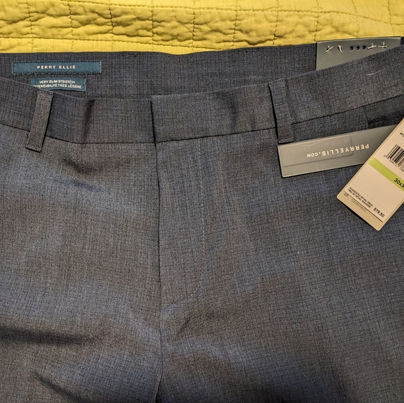 NWT Perry Ellis very slim stretch slacks - Picture 3 of 8
